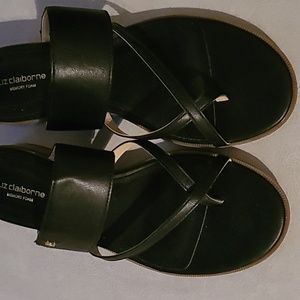 LIZ CLAIBORNE WOMEN'S BLACK DRESS SANDALS SIZE 7